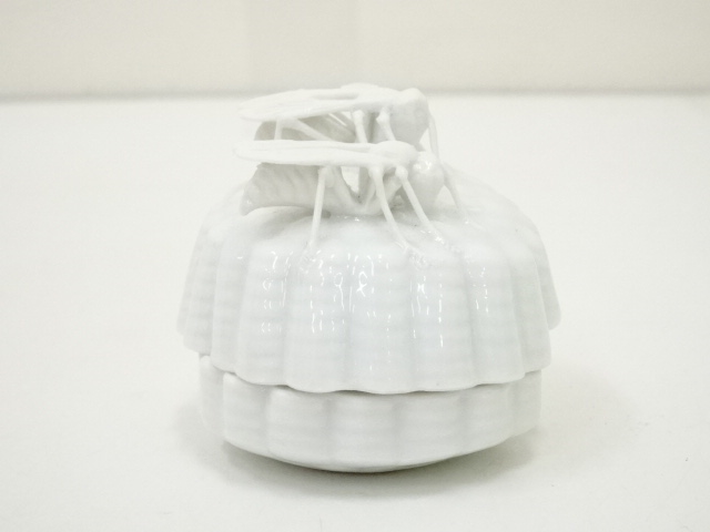 道具 ] - 道具 赤松白斎造 白磁蜂巣香合（共箱） | ネットショップ圭